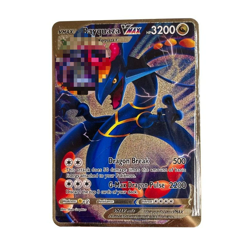 Граничная Al v Чаризард Pokémon карта Пикачу горячая продажа Zeus Pokémon карта металл карта максимум