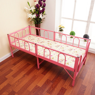 Children's Bed with Guardrail Folding Bed Boys and Girls Princess Bed Simple Splicing Bed Single Bed Crib Children's Bed