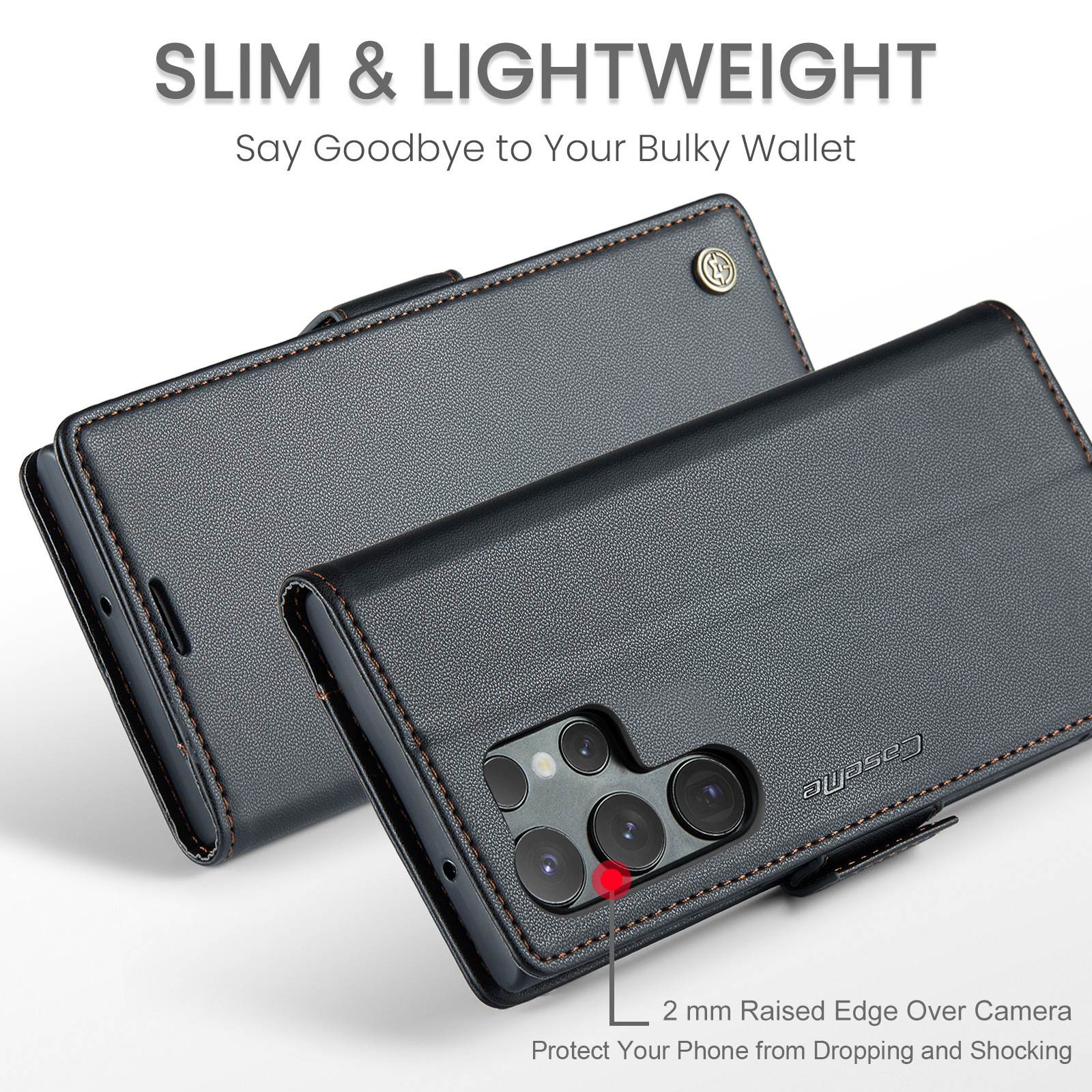 Capa de couro flip com rfid para samsung galaxy s23 ultra a54 a14_voghion.com