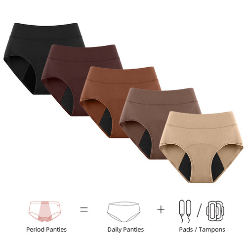 Euramerican Multicolor Option 3-Layer Absorbent Menstrual Pads with Breathable Holes and Leak-Proof Design for Women