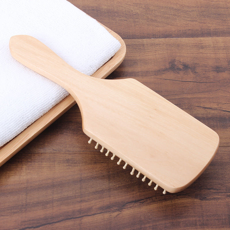 Placa grande peine airbag Pelo Largo masaje peine electrostático peluquería peine de madera Pelo Rizado cojín de aire peine cuidado de la salud Anti-pérdida de cabello