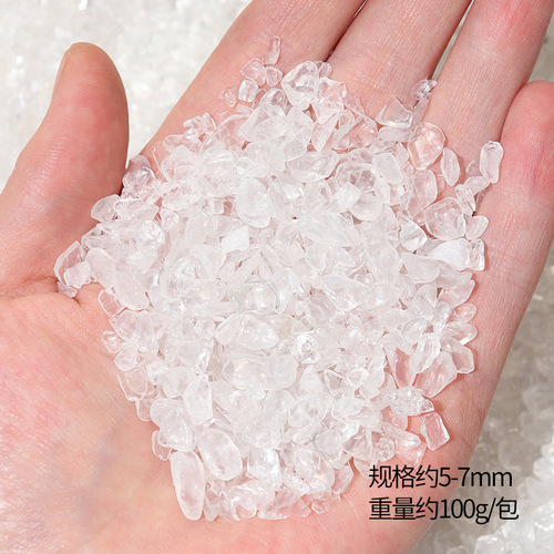 Source manufacturer wholesale natural pink and white amethyst gravel energy charging gem degaussing for Buddha fish tank decoration