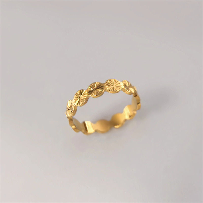 5g Weight Rings Classification Wholesale Jewelry Lady Geometric Titanium Steel Rings