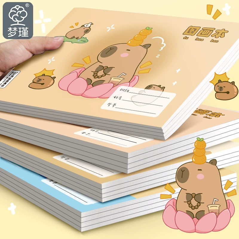 Учебник с иллюстрациями для студентов для детского сада, милый раскраска, утолщенный