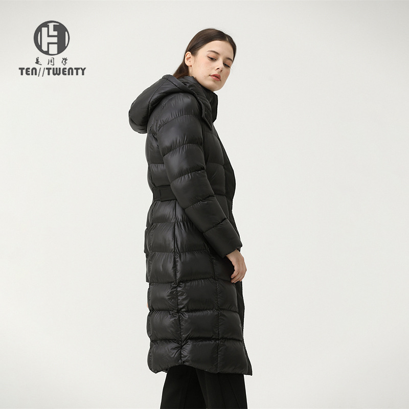 [Cotton Clothes Factory] Russian European and American Export Long Cotton Clothes Hooded Glossy Thickeneded Cold-Proof Clothes Cotton Clothes for Women