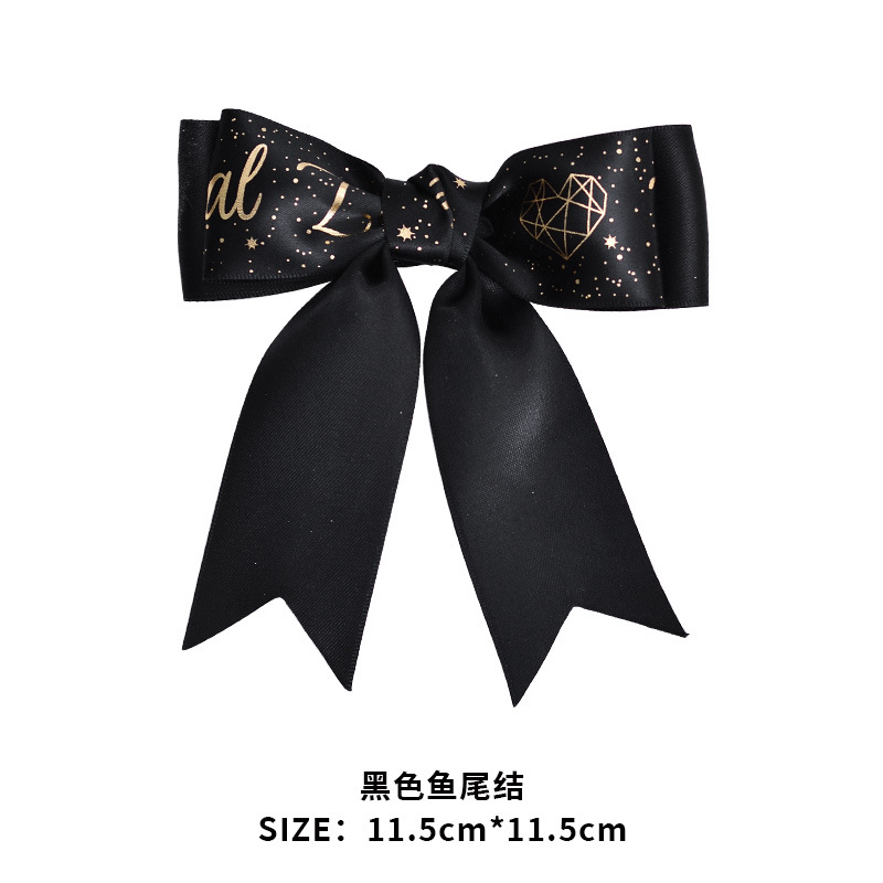 Yao Ming 2,5 cm caja de regalo de doble capa de arco de una sola orden decoración de la cinta hecha a mano DIY regalo cinta arco