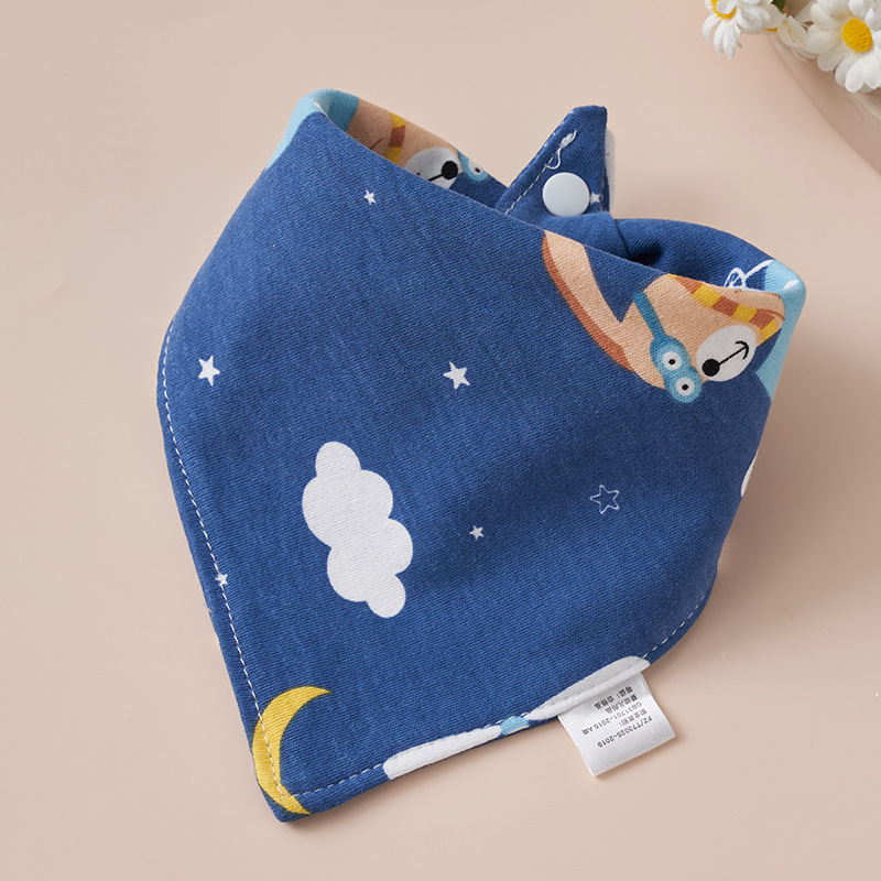 Baby algodón toalla de saliva toallas triangulares bebés recién nacidos anti-vomitación de leche buckle ultra suave buckle otoño invierno