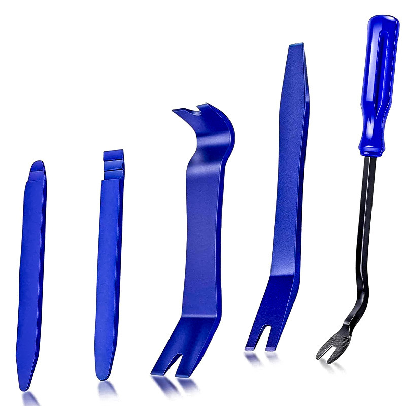 Herramienta de desmontaje interior de audio del coche panel de la puerta hebilla destornillador panel de palanca de acero inoxidable espejo retrovisor desmontaje herramienta especial