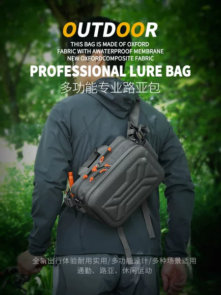 Anti-Tear Honeycomb Lure Bag Waist Bag for Men and Women Outdoor Cycling Sports Backpack Camouflage Single Shoulder Crossbody Bag Multi-Functional