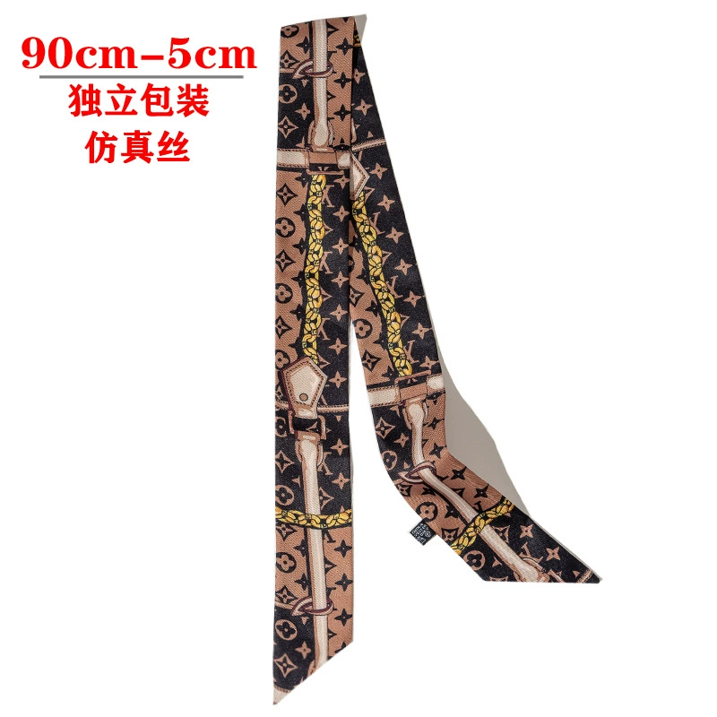 Silk Scarf Hairband (Suhang) long streamer 89×3.8 cm, lightweight gift box option