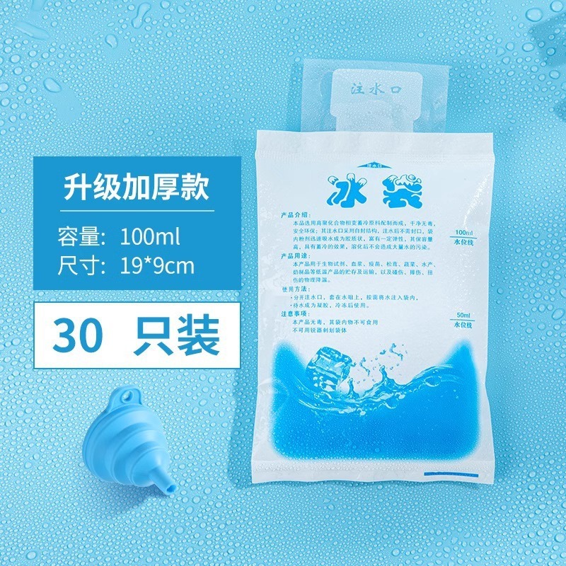 水入りアイスバッグ、エクスプレス専用冷凍生鮮食品家庭用鮮度保持、使い捨て再利用可能な冷蔵バッグ、商業用|undefined