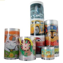 字母图案热转印花膜日用塑料ABS材质水杯印刷pp创意烫金工艺可印