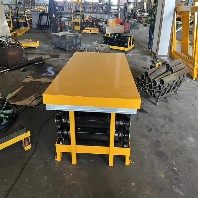 固定剪叉式升降平台卸货电动液压升降机机械大货装卸提升机