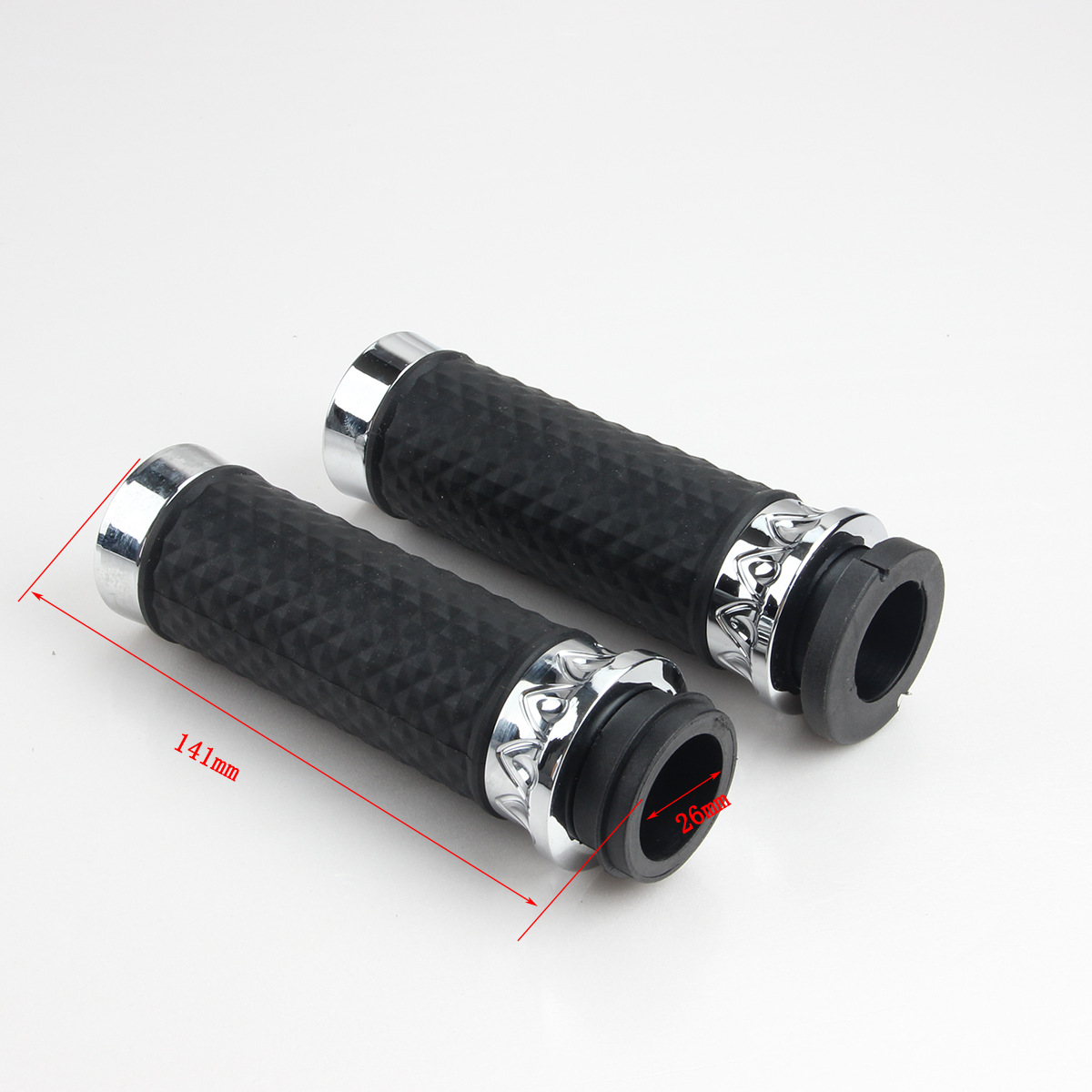 Harley Motorcycle Electroplating Suitable for Travel Street Glide Road King Soft Tail Modified Handlebar Rubber Grip Throttle Grip