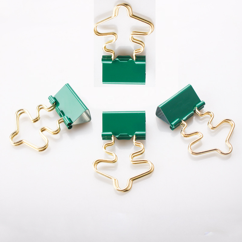 创意异形燕尾夹 烤漆金属彩色飞机造型燕尾夹 收纳票据夹纸夹定制