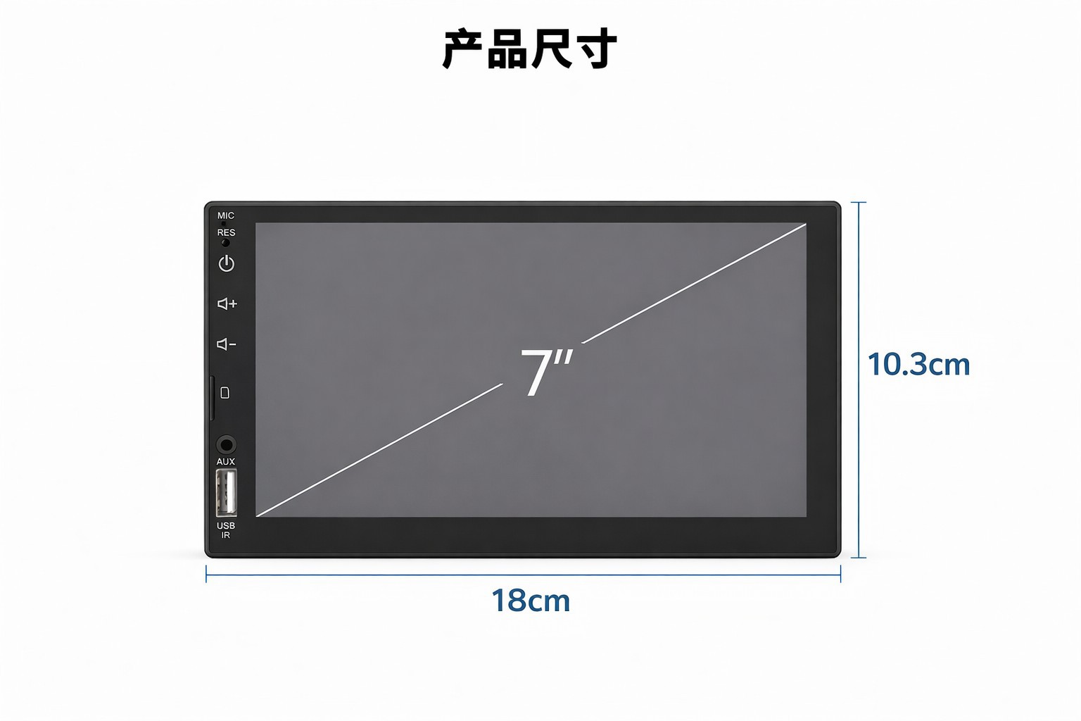 Single-Dongle In-Car Mp5 Player with Capacitive Touch Screen, Carplay, Bluetooth Calling, and 7023 Reversing Camera
