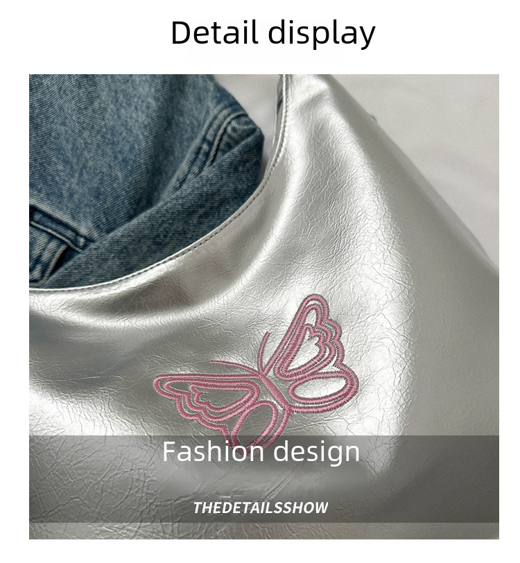 Casual Soft Face Large Capacity Women's Backpack 2023 New Arrival Backpack Fashionable Embroidered Butterfly Multi-purpose Shoulder Bucket Bag_voghion.com