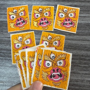 Hand-painted thangka 4*5 coarse ore yellow mammon card core wholesale