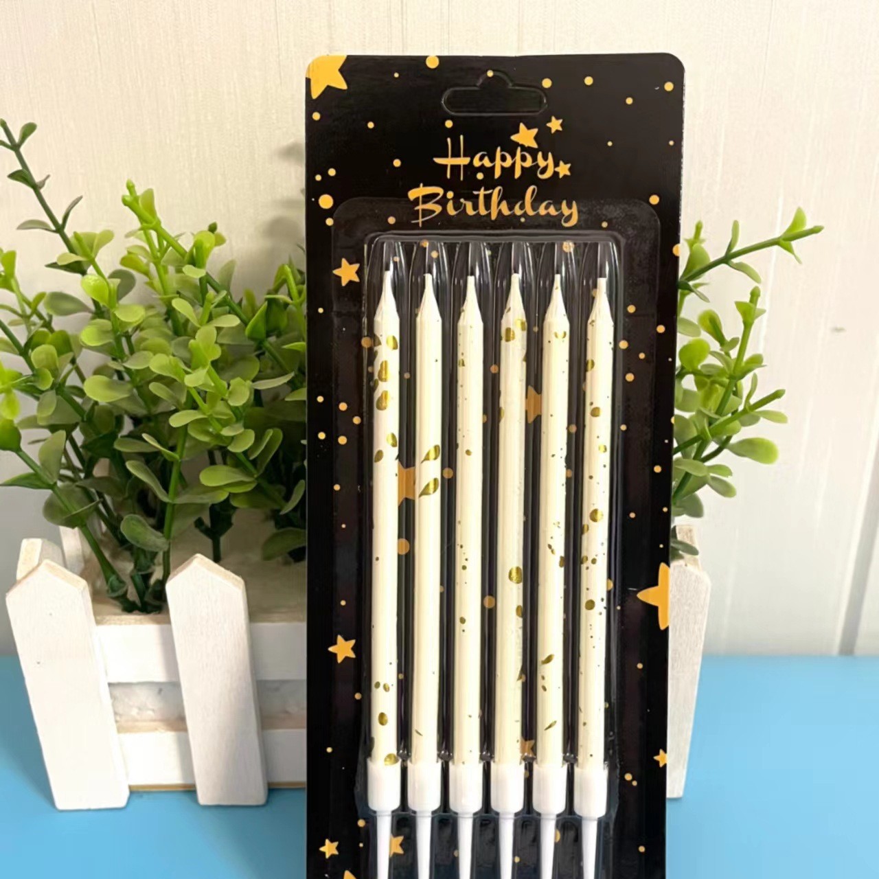 Gradiente de poste de luz vela de cumpleaños creativo fiesta romántica pastel Necesidades de personalizado