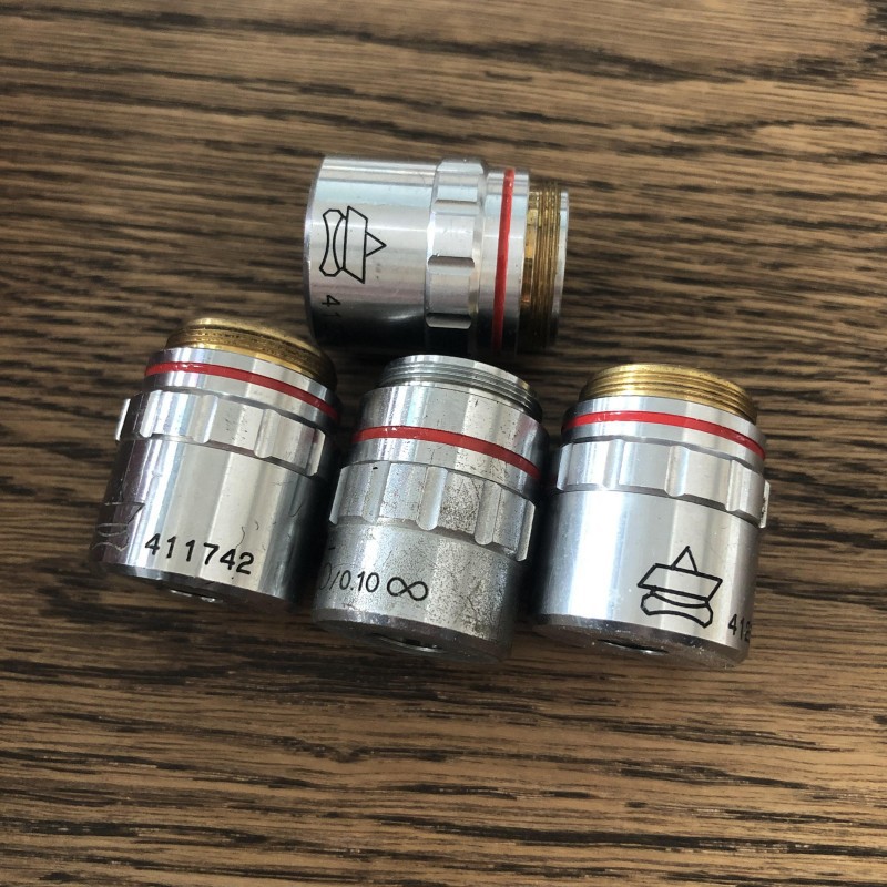 UNION优能PL M5X/0.10显微镜用5倍物镜 镜片完好