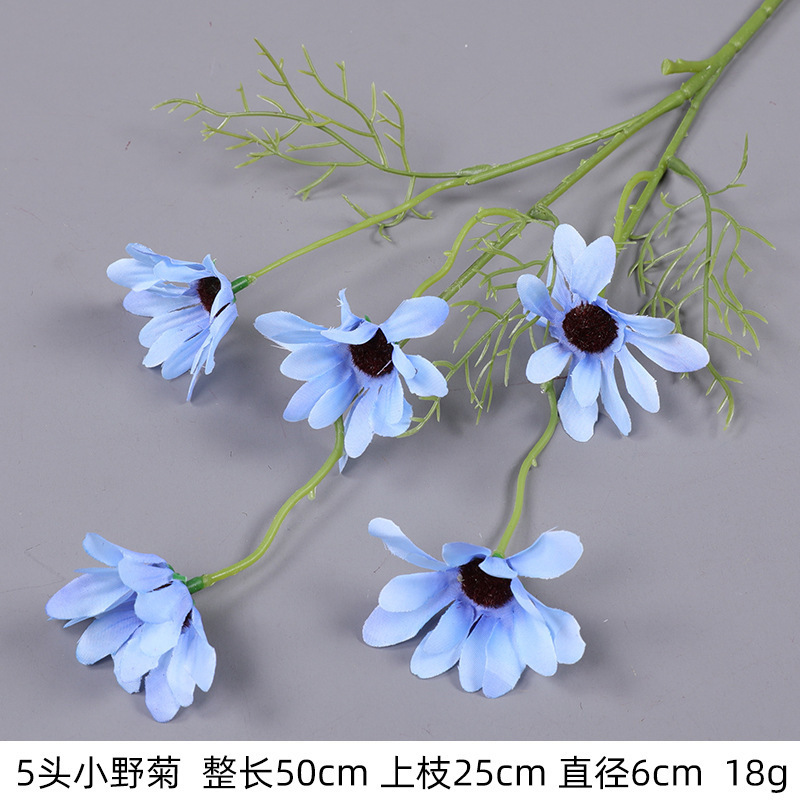 蓝色系仿真花婚礼婚庆场地场景布置道具装饰花艺花材花束假花批发|undefined