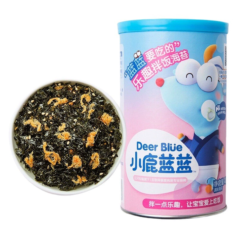 官旗正品小鹿蓝蓝拌饭海苔碎调味下饭拌饭送辅食谱儿童零食品牌