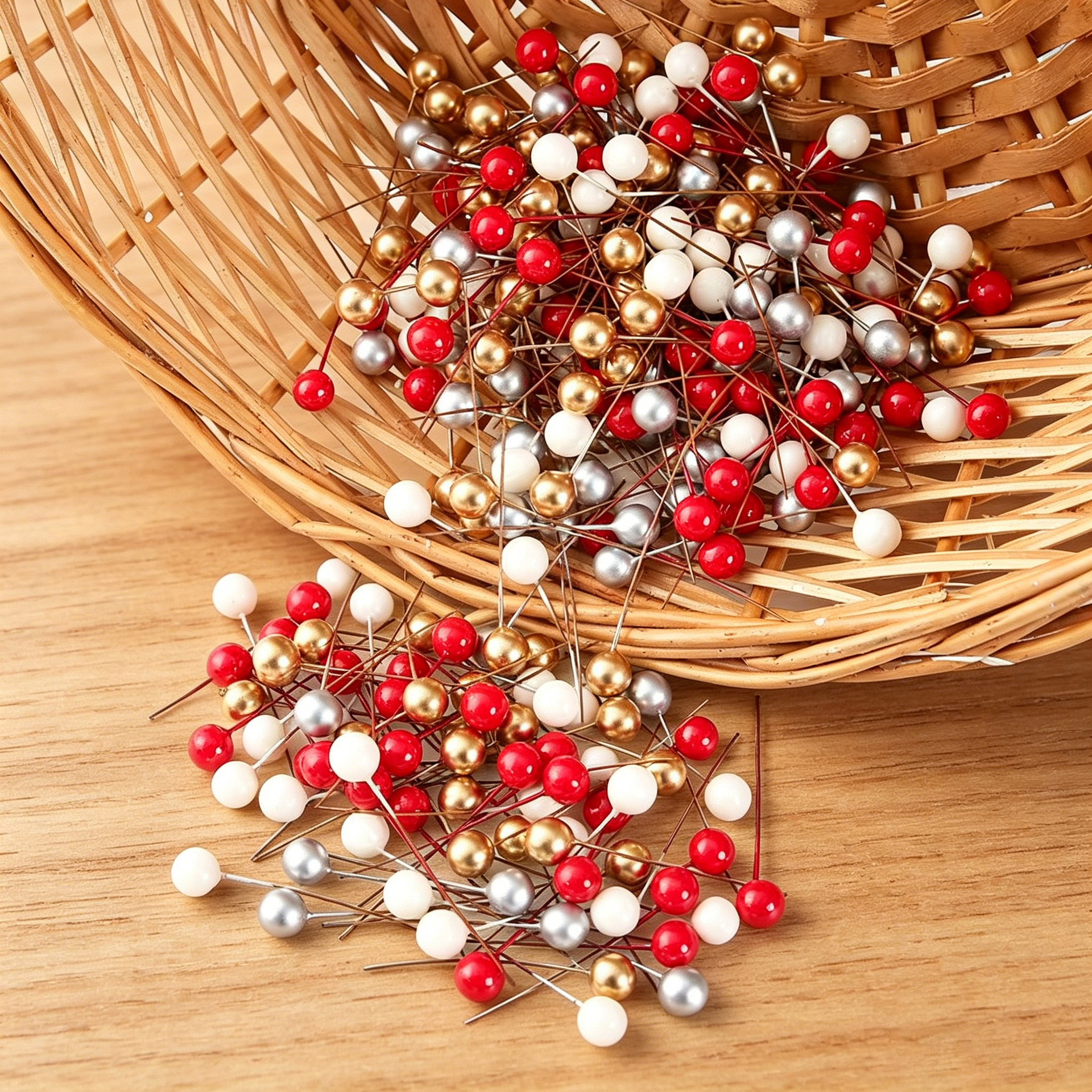 Miniature Pearl Fruit Imitation Gold and Silver Fruit DIY Materials Decoration Accessories Christmas Tree Single Branch Festive