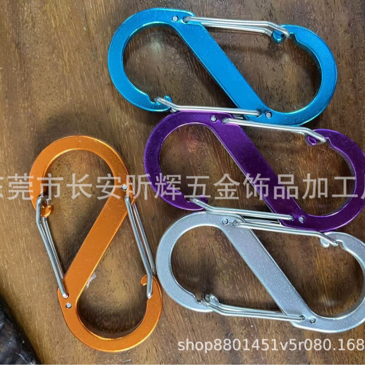 Manufacturer Wholesale S-Shaped No. 6 No. 7 No. 8 Buckle S-Shaped Aluminum Alloy Spring Buckle Fishing Quick Hook Backpack Buckle