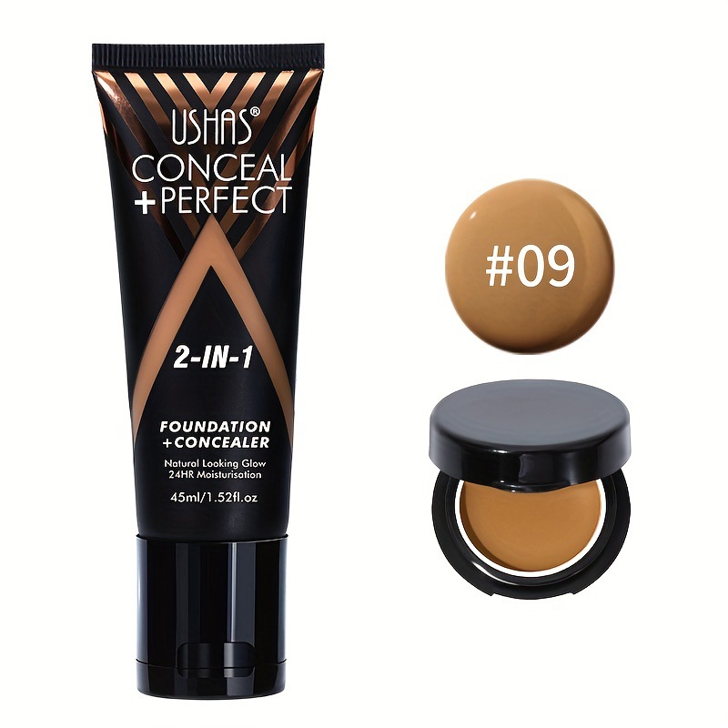 USHAS Cross-Border Spot Maquillaje Multifuncional 2 en 1 Base + Concelador FS424C