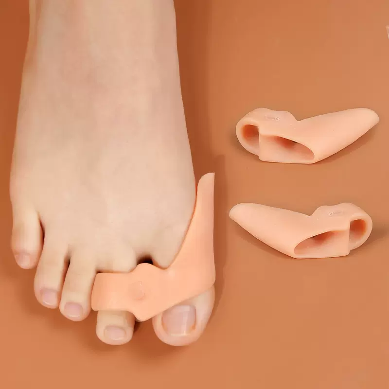 脚拇指双环分趾垫  重叠脚趾分离器拇趾矫正日夜用男女弹力分趾器