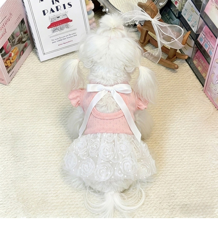 Vestido para cão estilo coreano roupa de princesa doce pet_voghion.com