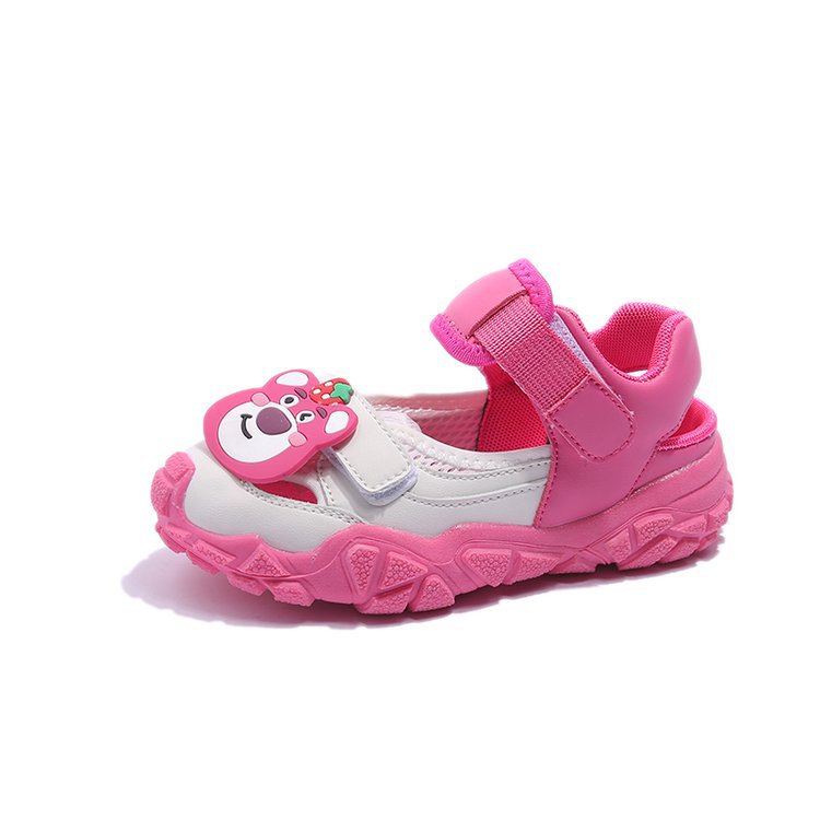Sandalias deportivas para niños 2024 verano nuevas sandalias para niñas sandalias de dibujos animados Baotou zapatos de playa de conejo lindo
