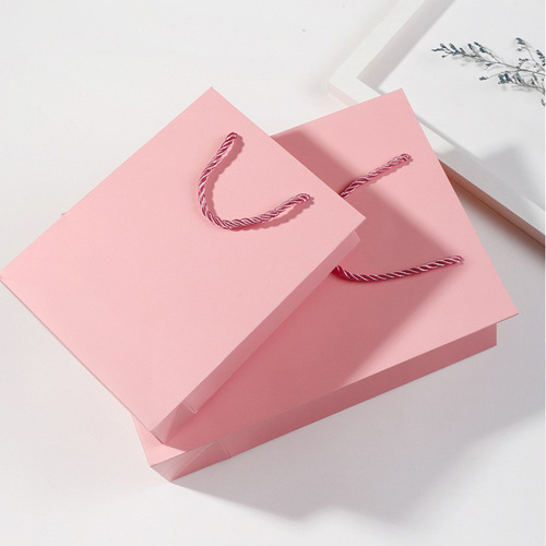 Cowhide handbag men's shoes women's clothing store gift box food gift cosmetic paper bag printing logo