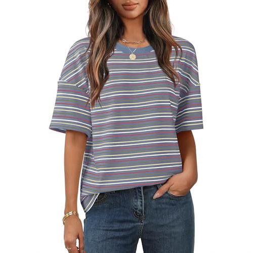 European and American Cross-Border Amazon Aliexpress 2026 New Fashion Short-Sleeved Round-Neck T-Shirt Casual Versatile Comfortable Top European and American Cross-Border Amazon Aliexpress 2026 New Fashion Short-Sleeved Round-Neck T-Shirt Casual Versatile Comfortable Top