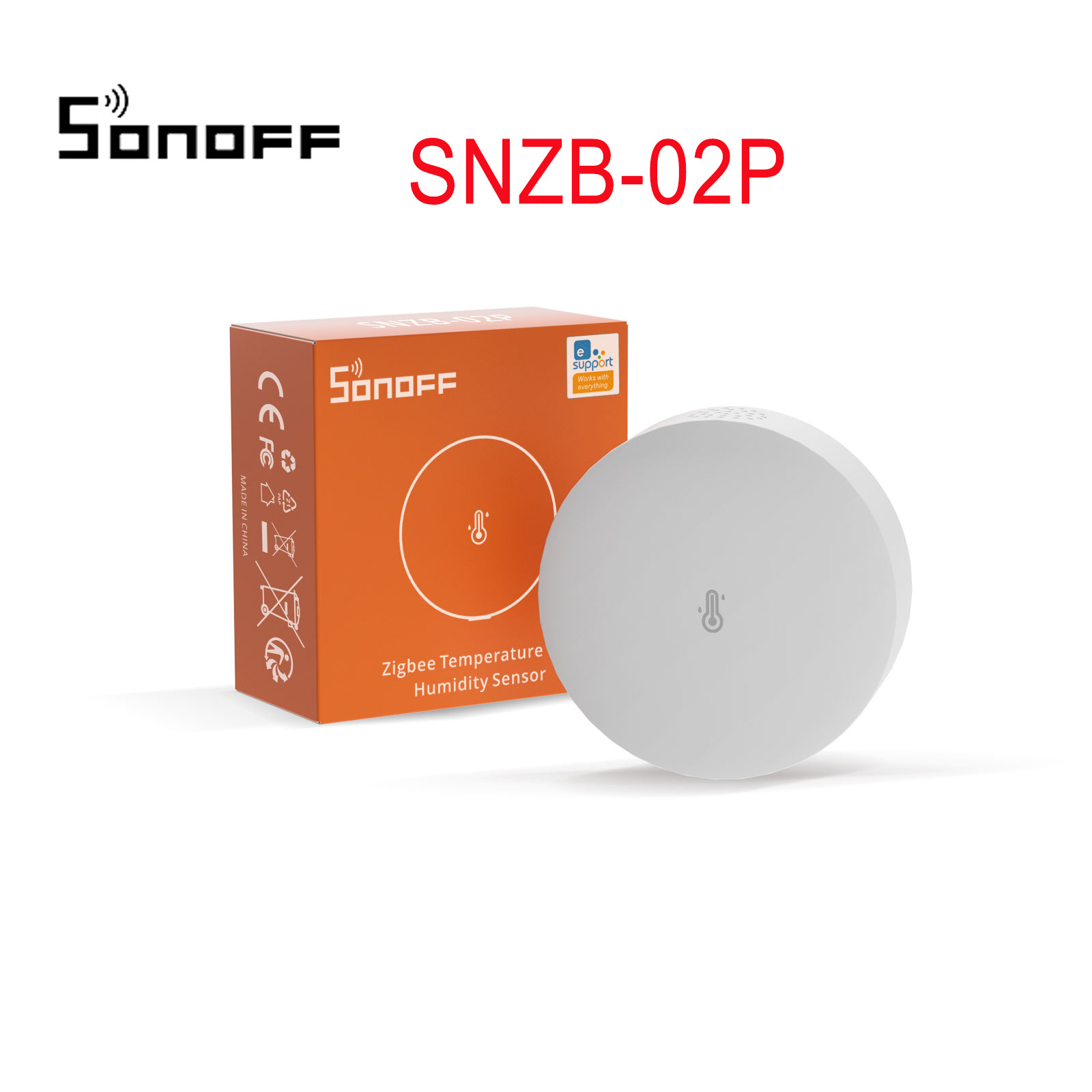SONOFF SNZB-02P Zigbee3.0温湿度传感器智能家居带电池