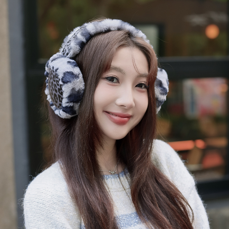 冬季新款可爱猫耳朵保暖防寒防冻耳包女款加厚毛绒可折叠保暖耳罩|undefined