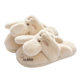 Jieliya cotton slippers women's autumn and winter warm cute couple indoor plush confinement bag heel cotton shoes men's winter