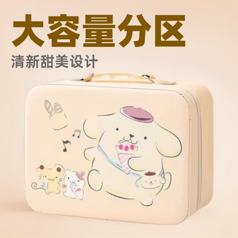 Nuevo viaje de hombres y mujeres para lavar la mano de almacenamiento de partición de maquillaje cepillo letras de gran capacidad de amor bolsa de maquillaje