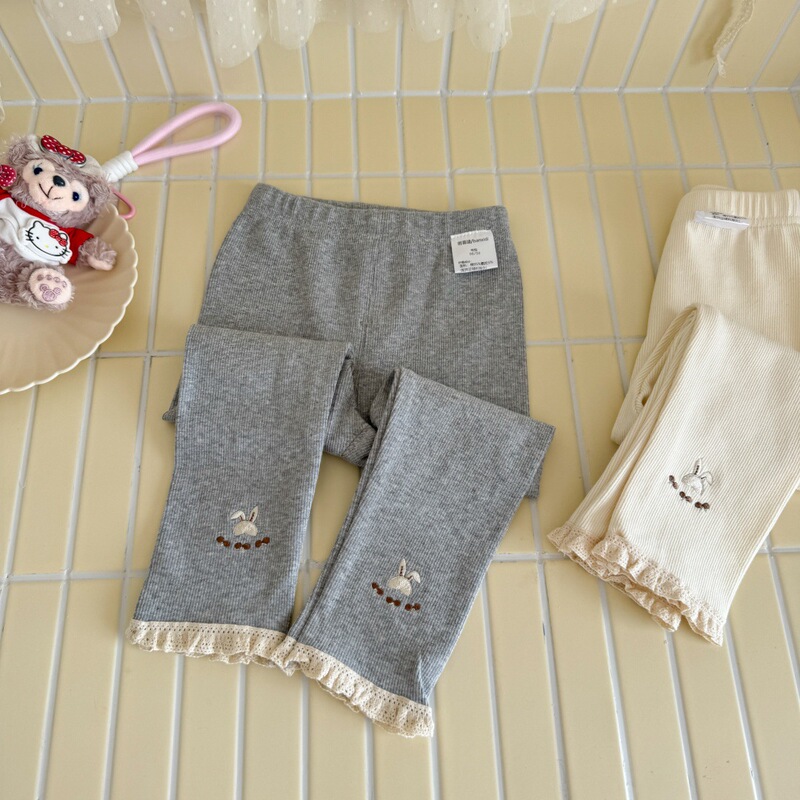 Ningli 女の子春と秋のレギンス新しいスタイルの小さな女の子ベビー秋スタイル子供のアウターウェア子供服秋パンツ|undefined