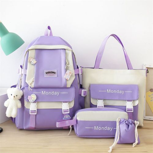 Backpack for girls, primary school students, fresh and lovely, suitable for grades 3 to 5 and 6 to 8, large capacity, dual shoulder bag for middle school students, junior high school students, also for boys