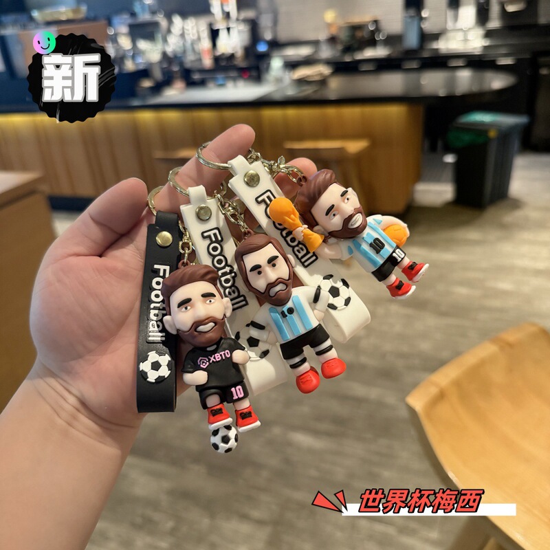 New World Cup Messi Doll Keychain Backpack Pendant for Boys, Fan Commemorative Gift, Car Keychain New World Cup Messi Doll Keychain Backpack Pendant for Boys, Fan Commemorative Gift, Car Keychain
