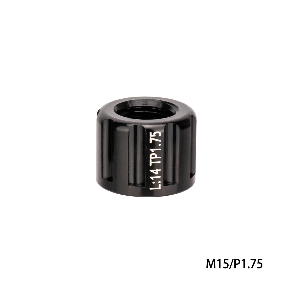 ZTTO Bicicleta Bicicleta Axle Tuerca M12 M15 Tapa del eje del barril para 1.0/1.5/1.75 eje del barril de paso