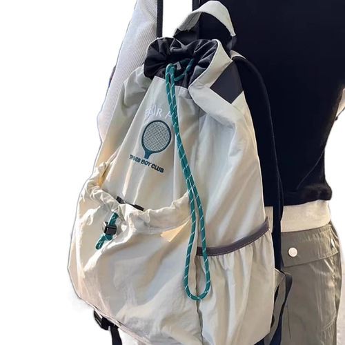 Korean Version New Badminton Backpack for Men and Women, Lightweight Hiking, Leisure Cycling, Sports Travel Backpack, Tennis Backpack