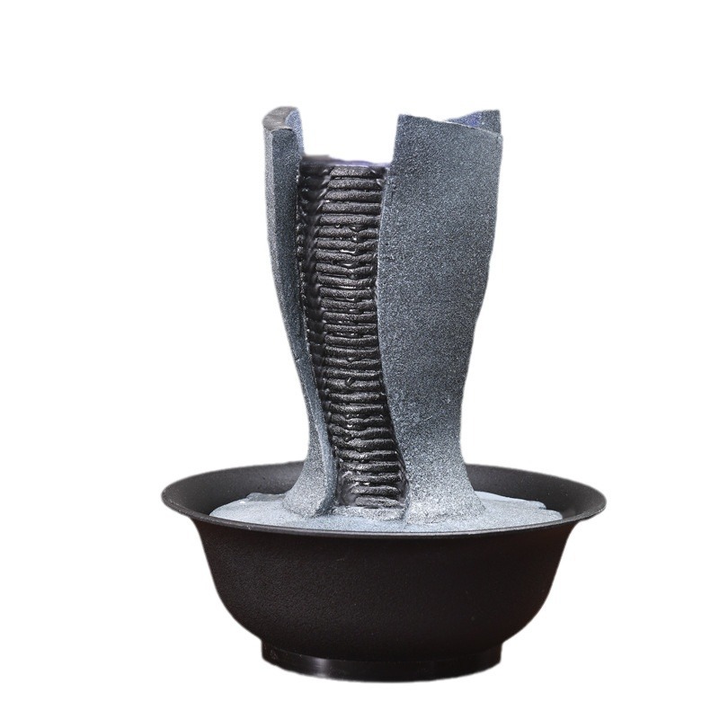 Sala de estar geométrica simple fuente de agua decoración feng shui bola agua paisaje artesanía Oficina escritorio decoración inauguración Ceremonia