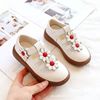 Children&#39;s shoes soft sole Princess shoes Western style cowhide new pattern Versatile fashion children leather shoes Flower Sandals girl