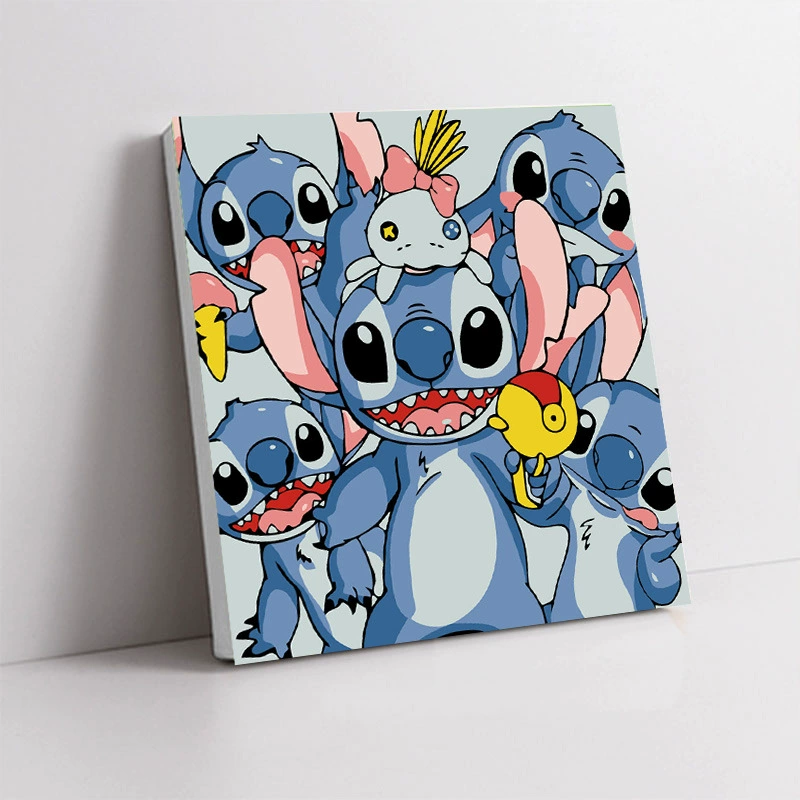 Handmade Acrylic Canvas Art Print, Square 20×20 / 30×30 cm, Sealed Backing, Giftable Designs