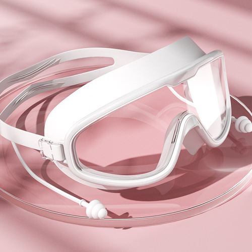 Swimming Goggles for Adults (Men and Women), Waterproof, Anti-Fog, HD, Myopia Correction, Diving Goggles, Large Frame with Earplugs, Wholesale