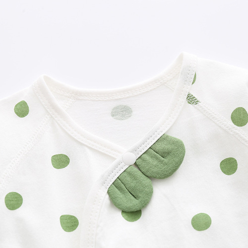Baby jumpsuit summer pure cotton thin boneless newborn clothes harem long-sleeved air-conditioned clothes baby pajamas summer