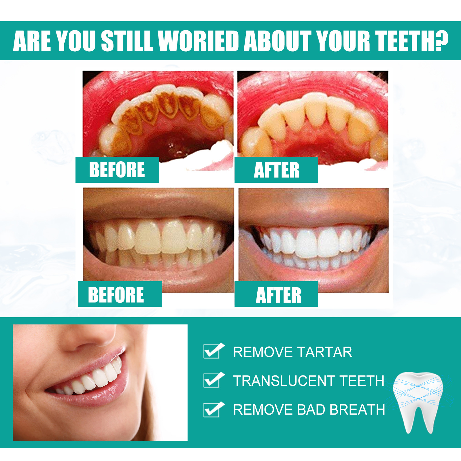 EELHOE 5-Day Whitening Tooth Powder Whitening, Cleaning Teeth Smokeing Stains, Removing Dirt, Refreshing Oral Plaque Cleansing Powder_voghion.com