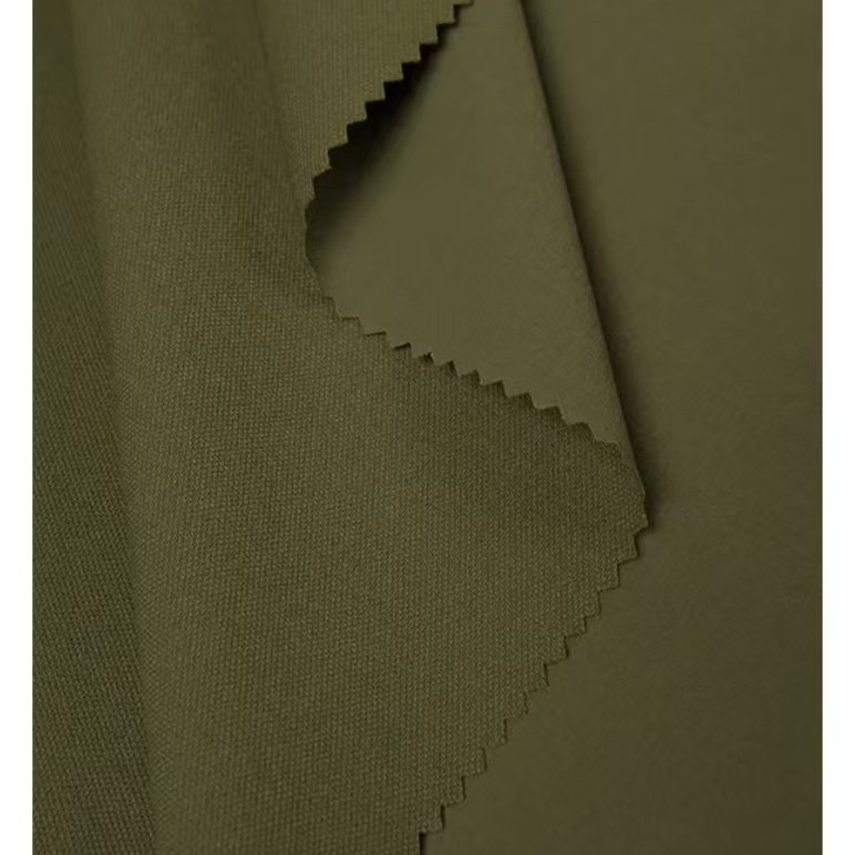 Tela de nylon 70D elástica en cuatro direcciones para ropa deportiva profesional de exterior, pantalones cargo, pantalones casuales y chaqueta.